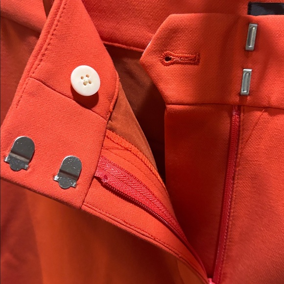 J. Crew High-rise Peyton Orange wide-leg pant in four-season stretch WN 12 NWT - Picture 5 of 7